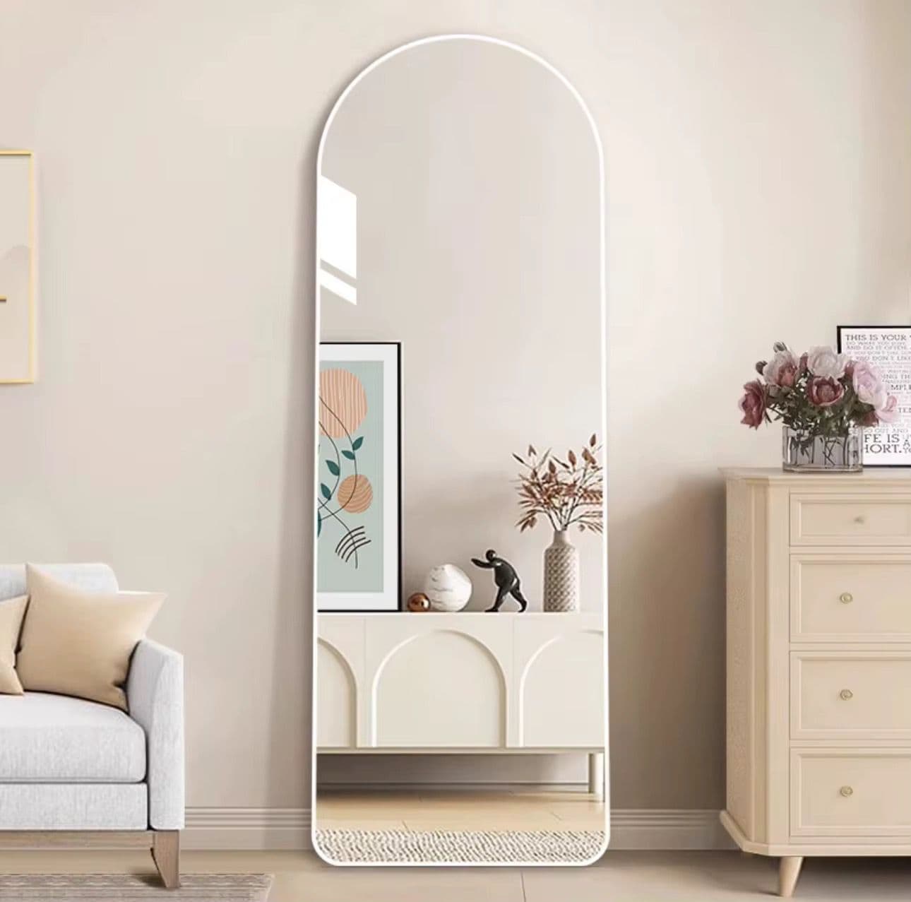 Ivory Arch Mirror